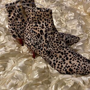 Betsey Johnson Verona Leopard Print Booties